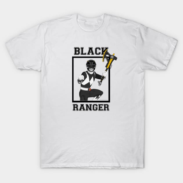 Zack Black Ranger T-Shirt by Zapt Art